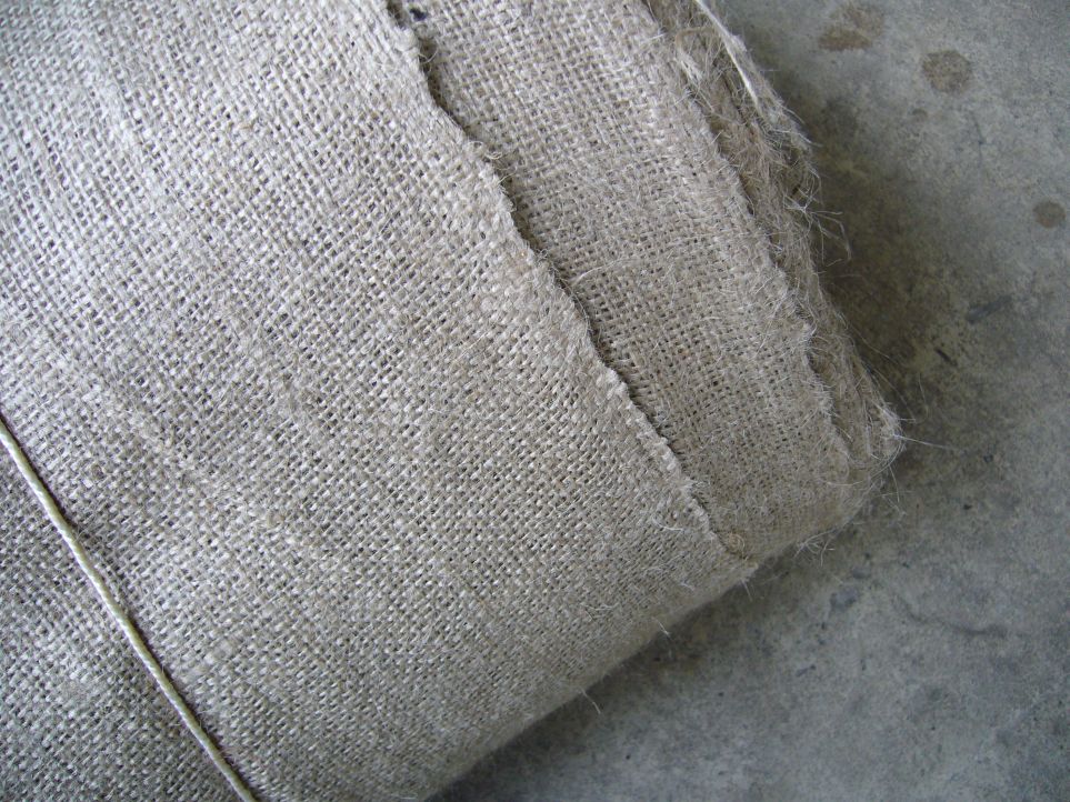 Burlap Fabric Closeup